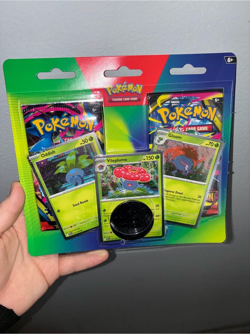 Pokémon TCG sun & moon gloom, vileplum oddish starter pack deck– Green